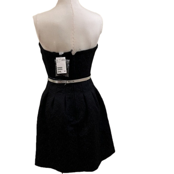 ⭐️ New H&M Black Dress Strapless Straps Size 8 - Picture 6 of 10